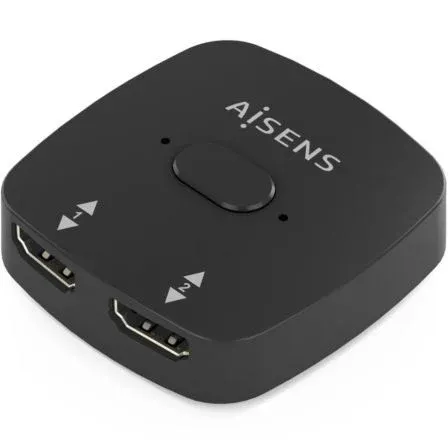 HDMI Conmutador Switch 4k60hz 2X1 Negro Aisens A123-0948