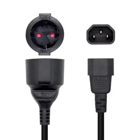 Cable Alimentacion 16A C14m A Cee7h 25CM Aisens A132-0467