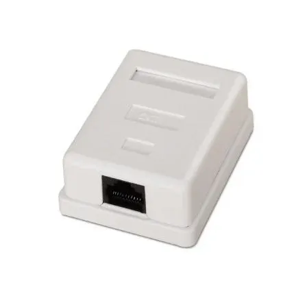 Roseta DE Superficie RJ45 Cat.6 UTP 1 Toma Blanco Aisens A139-0301