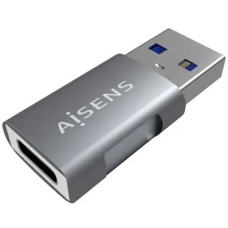 Adaptador Mini USB 3.2 Gen2 10G 3A Tipo Usb-c/h-a/m Gris Aisens A108-0655