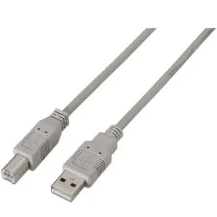 Cable USB 2.0 Impresora Tipo Am-bm Beige 1.0m Aisens A101-0001