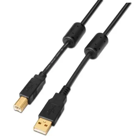 Cable USB 2.0 Impresora Alta Calidad Ferrita Am-bm 2.0m Aisens A101-0009