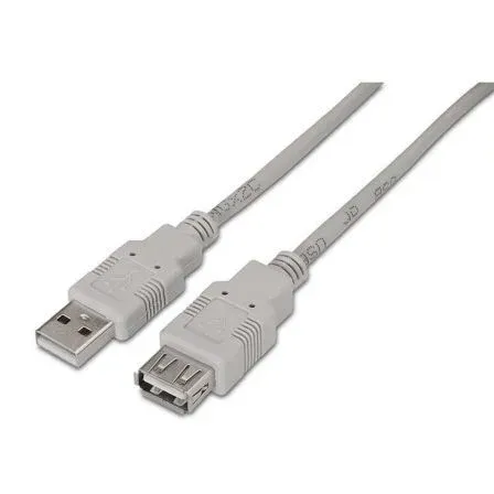 Cable USB 2.0 Tipo Am-ah Beige 1.8m Aisens A101-0013