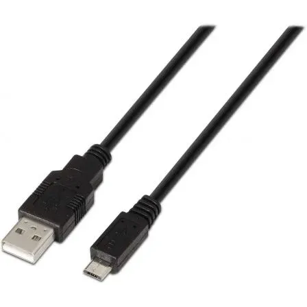 Cable USB 2.0 Tipo Am-micro BM Negro 0.8m Aisens A101-0027