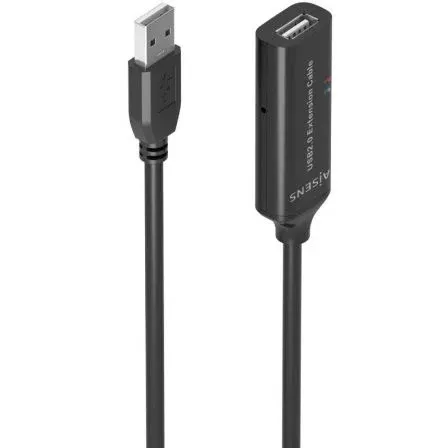 Cable USB 2.0 Prolongador CON Amplificador Tipo Am-ah Negro 15M Aisens A101-0916