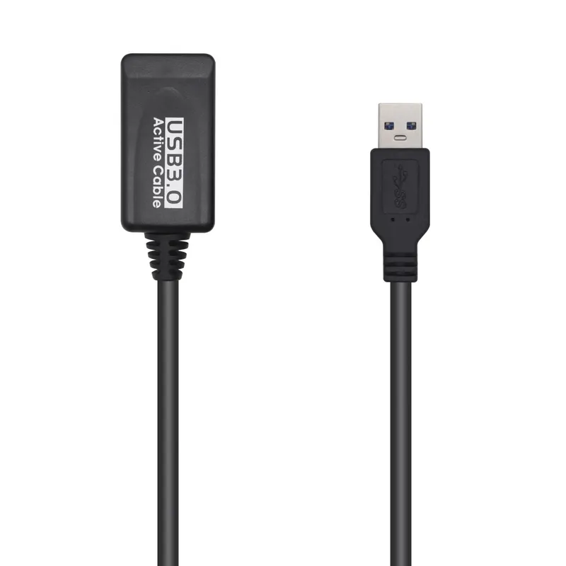 Cable USB 3.0 Prolongador CON Amplificador Tipo Am-ah Negro 5.0m Aisens A105-0525 - foto 2