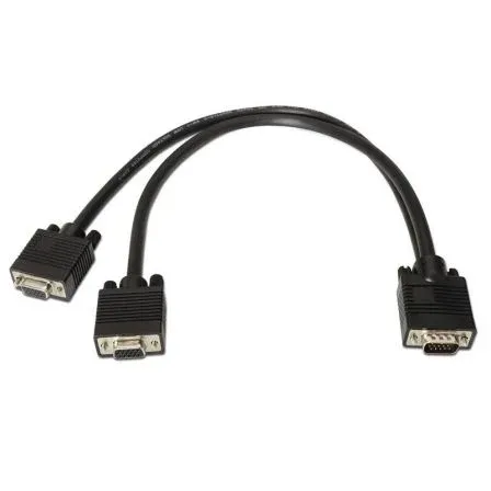 Cable Bifurcador Svga Hdb15m-2xhdb15h Negro 45 CM Aisens A113-0081