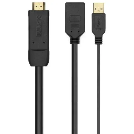 Conversor Activo HDMI 2.0 A DP V1.2 Hdmim-usbm-dph Negro 10CM Aisens A122-0642