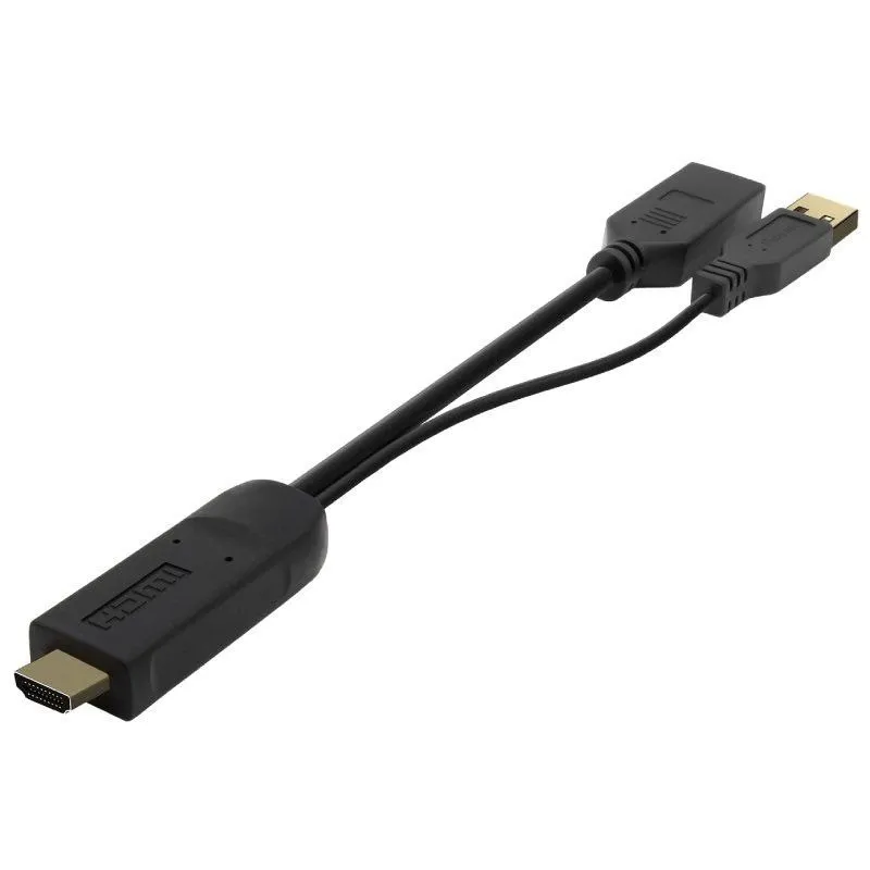 Conversor Activo HDMI 2.0 A DP V1.2 Hdmim-usbm-dph Negro 10CM Aisens A122-0642 - foto 2