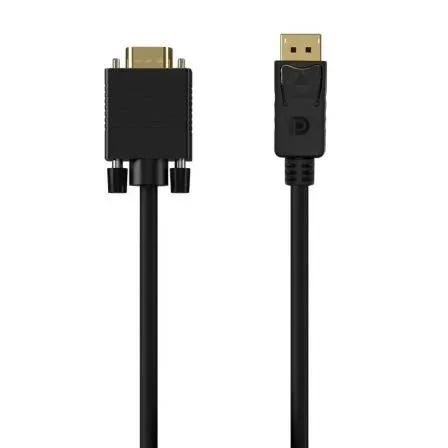 Cable Conversor Displayport A VGA Dpm-vgam Negro 1.0m Aisens A125-0552
