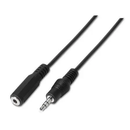 Cable Audio Estereo Jack 3.5m-jack 3.5h Negro 1.5m Aisens A128-0145