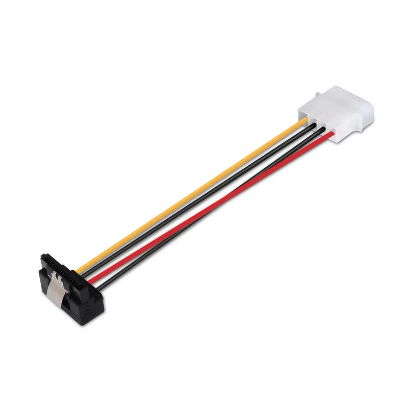 CABLE SATA Alimentación ACODADO ANCLAJES MOLEX 4PIN M-SATAH 16CM AISENS A131-0163 - foto 2