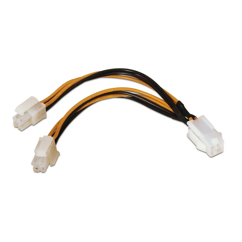 Cable Alimentacion 4PIN H-4+4pin M 15CM Aisens A131-0166 - foto 2