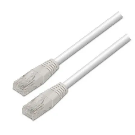 Cable RED Latiguillo RJ45 Cat.5e UTP Awg24 Blanco 0.5m Aisens A133-0196