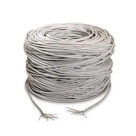 Cable RED RJ45 Cat.5e UTP Rigido Awg24 Gris 100M Aisens A133-0208