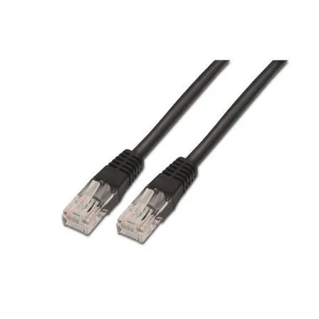 Cable RED Latiguillo RJ45 Cat.6 UTP Awg24 Negro 2.0m Aisens A135-0259