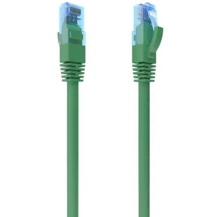 Cable RED Latiguillo RJ45 Cat.6 UTP Awg26 CCA Verde 0.5m Aisens A135-0807