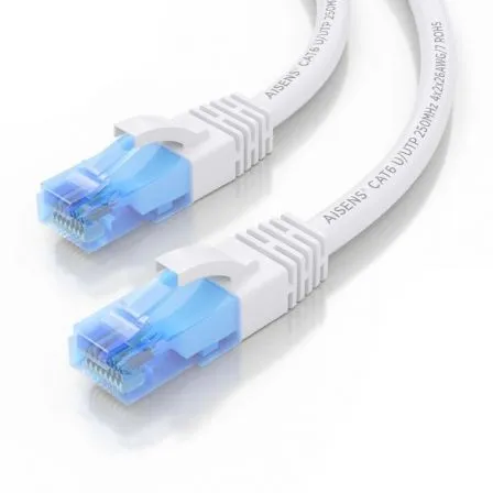 Cable de Red RJ45 AWG26 CCA UTP Aisens A135-0819 Cat.6/ 1m/ Blanco - foto 3