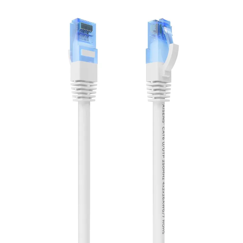 Cable RED Latiguillo RJ45 Cat.6 UTP Awg26 CCA Blanco 10M Aisens A135-0826 - foto 2