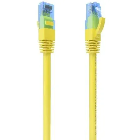 Cable RED Latiguillo RJ45 Cat.6 UTP Awg26 CCA Amarillo 25CM Aisens A135-0829