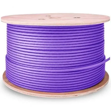 Cable RJ45 Lszh Cat.6 UTP Rigid Awg23 CCA Aleacion Violeta 305M Aisens A135-0748