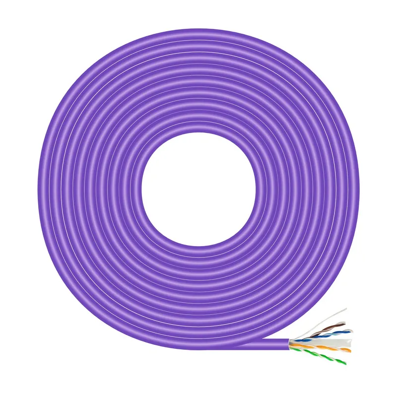 Cable RJ45 Lszh Cat.6 UTP Rigid Awg23 CCA Aleacion Violeta 500M Aisens A135-0749 - foto 2