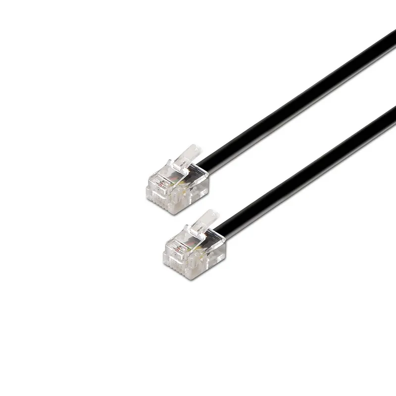 Cable Rj11 6p4c M-M Negro 2.0m Aisens A143-0319 - foto 2