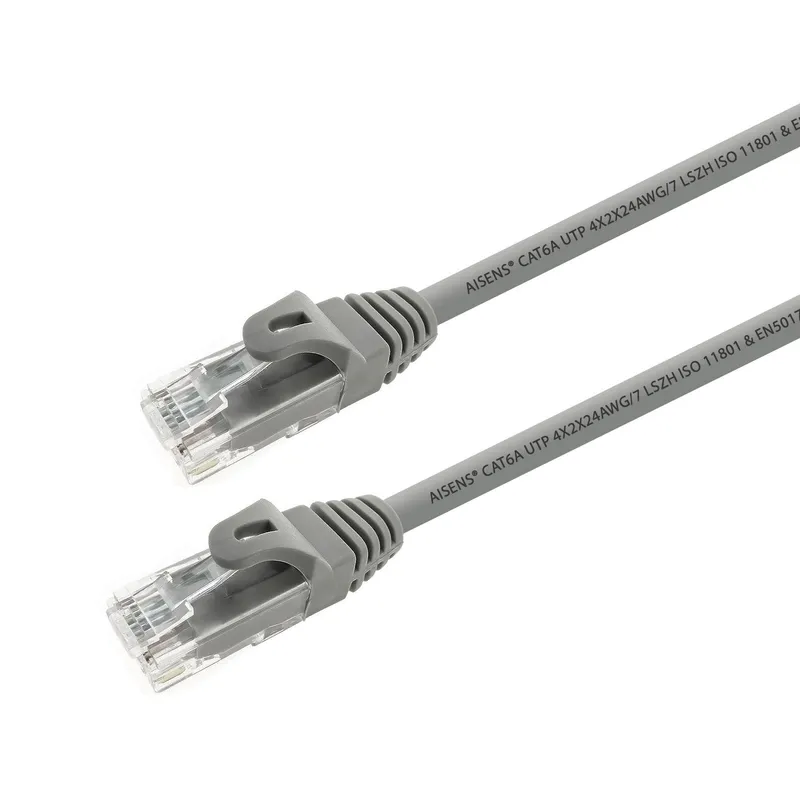 Cable RED Latiguillo RJ45 Lszh Cat.6a UTP Awg24 Gris 5.0m Aisens A145-0329 - foto 2