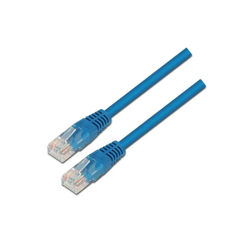 Cable RED Latigui. RJ45 Lszh Cat.6a 500 MHZ UTP Awg24 Azul 2.0m Aisens A145-0575 - foto 2