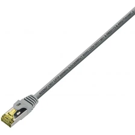Cable de Red RJ45 S/FTP Aisens A146-0334/ Cat.7/ 1m/ Gris - foto 2