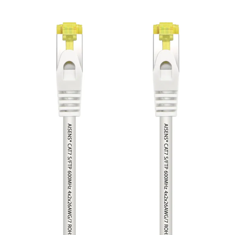 Cable RED Latiguillo RJ45 Lszh Cat.7 Sftp Awg26 Blanco 2.0m Aisens A146-0491 - foto 2
