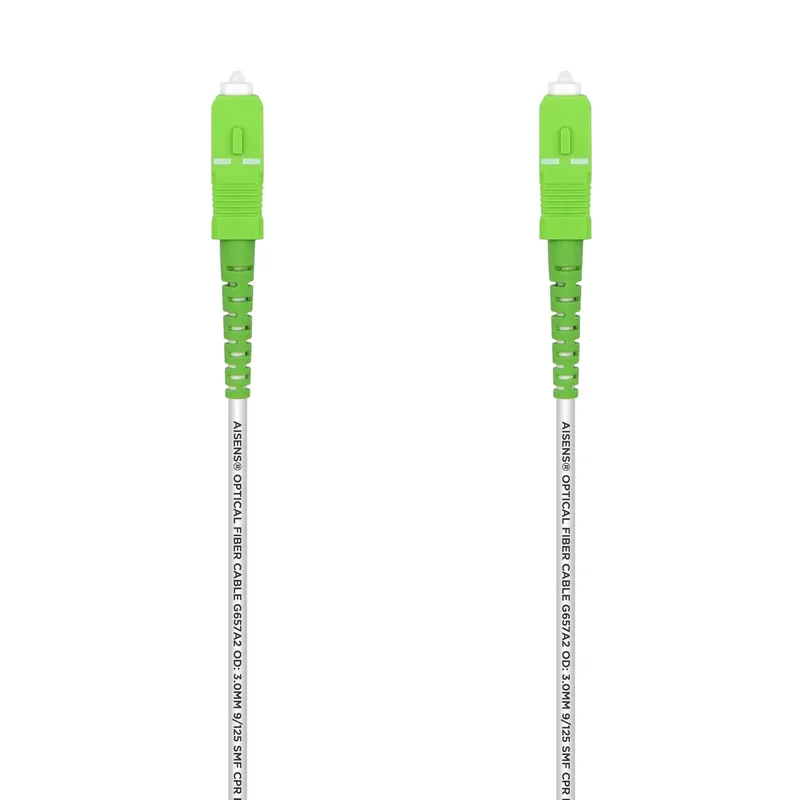 Cable Fibra Optica G657a2 9-125 SX DCA Lszh Sc-apc Blanco 15M Aisens A152-0499 - foto 2