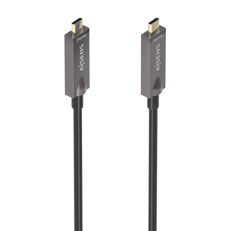 Cable USB 3.1 Gen2 10GBPS AOC 4K 3A E-marker Cm-cm Negro 10M Aisens A157-0882 - foto 2