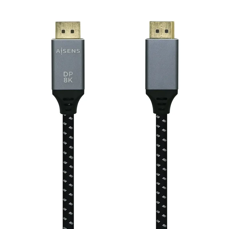 Cable Displayport V1.4 8K 60HZ Dpm-dpm Gris Negro 3.0m Aisens A149-0438 - foto 2
