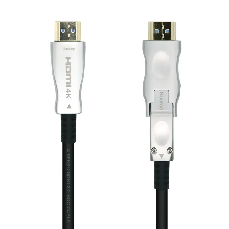 Cable HDMI V2.0 AOC Desmontable 4k60hz 4:4:4 18GBPS Am-dm-am Negro Aisens 30M A14 - foto 2