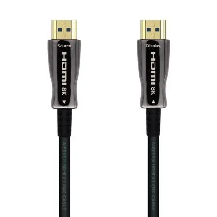Cable HDMI V2.1 AOC 8k60hz 4k120hz 4:4:4 48GBPS Am-am Negro 40M Aisens A153-0520