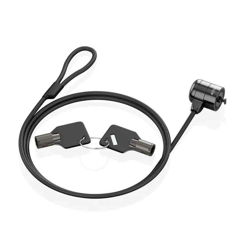 Cable Seguridad Cerradura DE Llave Portatil 1.5m Aisens Aslk-d40k04-bk - foto 2