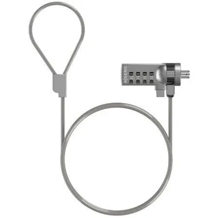 Cable Seguridad Cerradura Combinacion para Portatil 1.5m Aisens Aslk-d40n01-sl