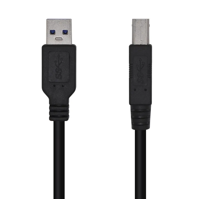 Cable USB 3.0 Impresora Tipo Am-bm Negro 2.0m Aisens A105-0444 - foto 2