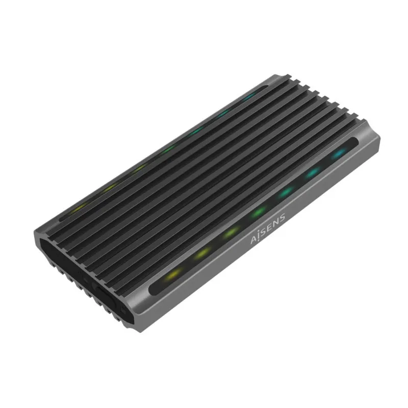 Caja Externa M.2 Asm2-rgb011gr Sata-nvme Usb3.1 Gen2 Gris Aisens Asm2-rgb011gr - foto 2