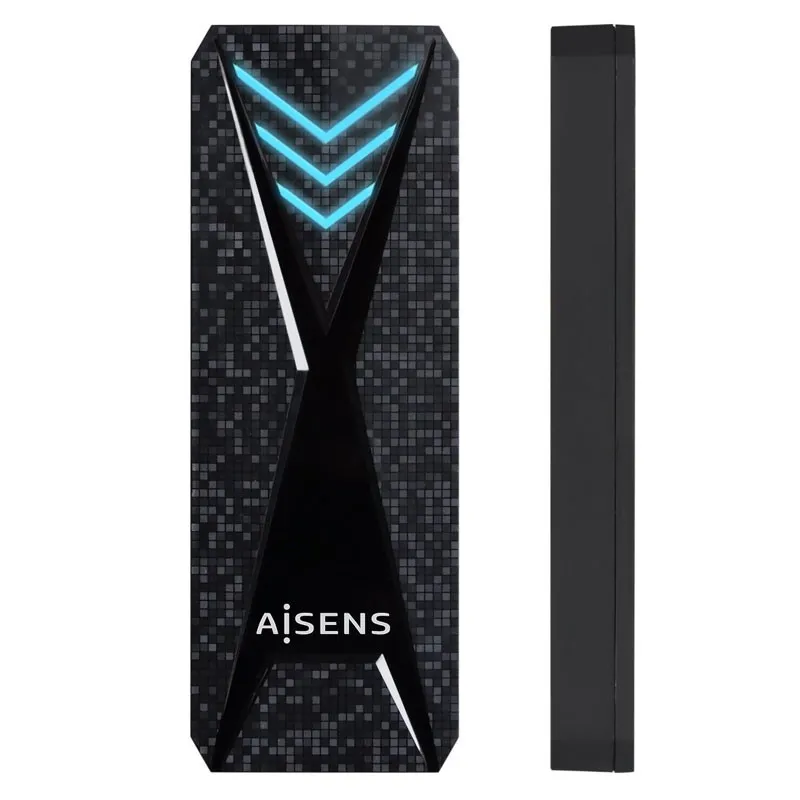 CAJA EXTERNA M.2 (NGFF) GAMING NVMe A USB3.2 GEN2 NEGRA AISENS ASM2-RGB013B - foto 2