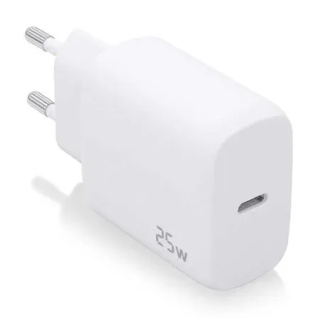 CARGADOR USB-C PD3.0 1 PUERTO 1xUSB-C 25W BLANCO AISENS A110-0756