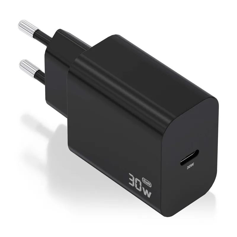 CARGADOR GaN 30W 1xUSB-C PD3.0 NEGRO AISENS A110-0941 - foto 2
