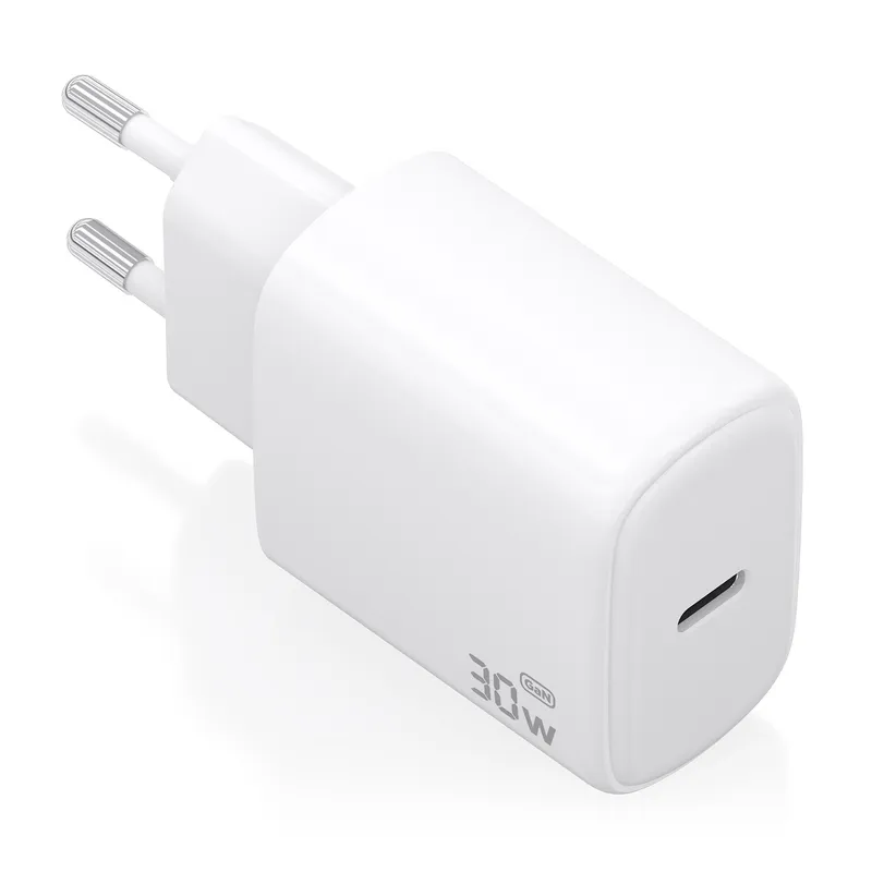 CARGADOR GaN 30W 1xUSB-C PD3.0 BLANCO AISENS A110-0975 - foto 2