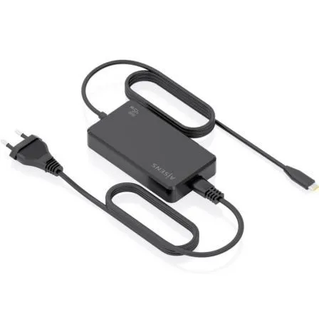 CARGADOR DE SOBREMESA GaN 45W PD3.0 1XUSB-C 1.8M NEGRO AISENS ASCH-1PD45D067-BK