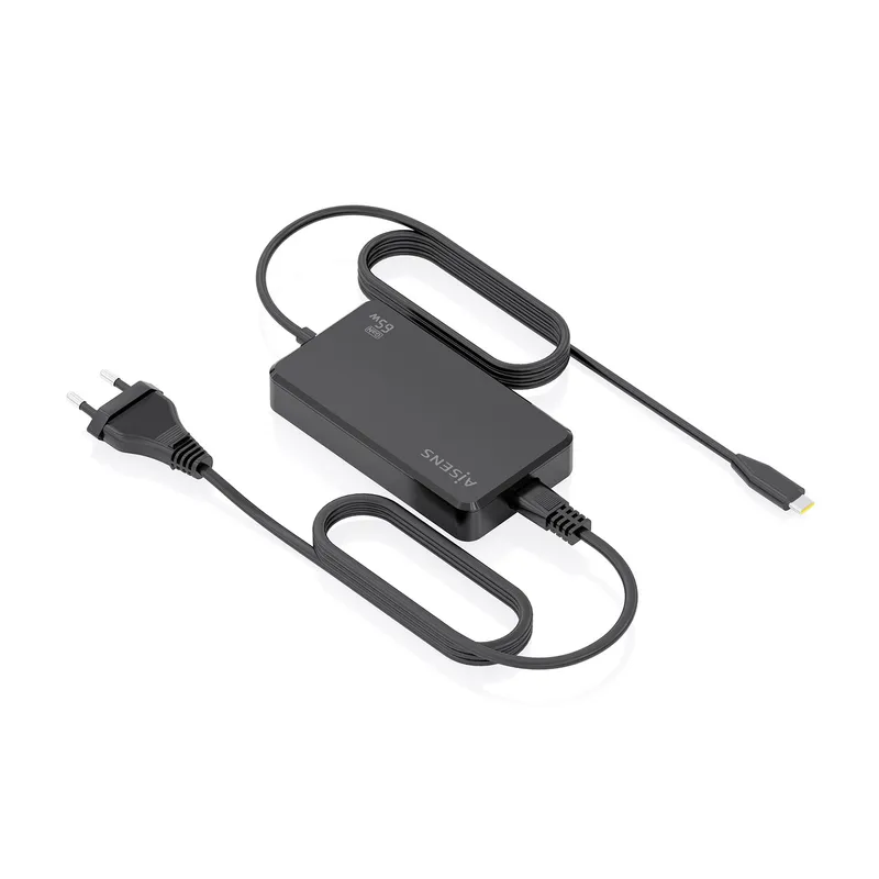 CARGADOR DE SOBREMESA GaN 65W PD3.0 1XUSB-C 1.8M NEGRO AISENS ASCH-1PD65D068-BK - foto 2
