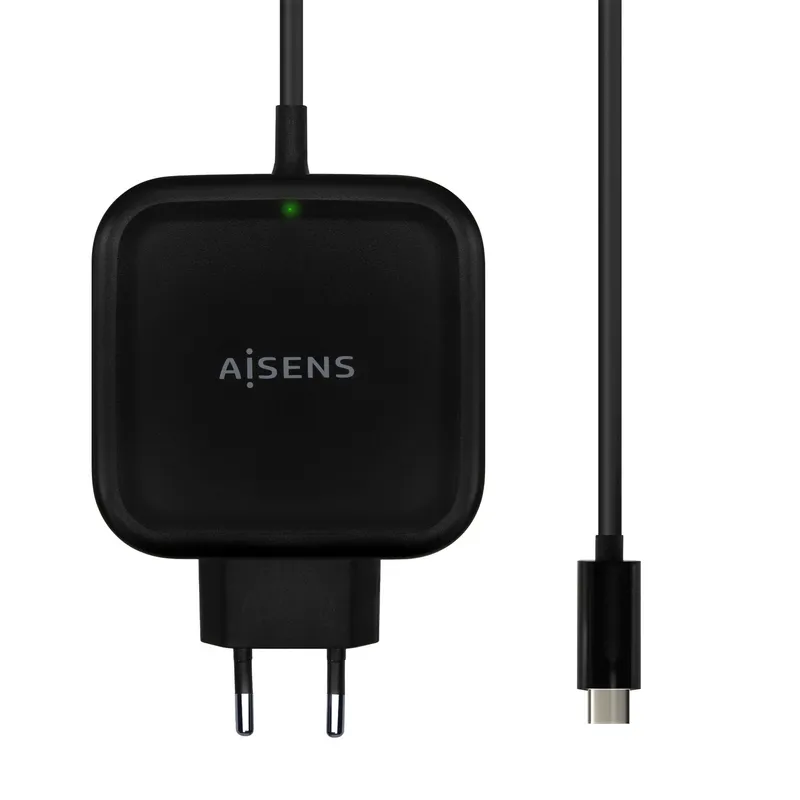 Cargador 65W Pd3.0 Qc3.0 1xusb-c 1.2m Negro Aisens Asch-1pd65wl-bk - foto 2