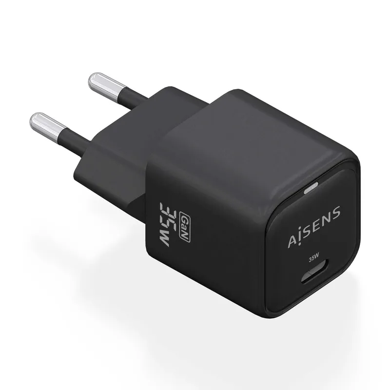 CARGADOR GaN 35W 1xUSB-C PD3.0 QC4.0 NEGRO AISENS ASCH-35W1P023-BK - foto 2