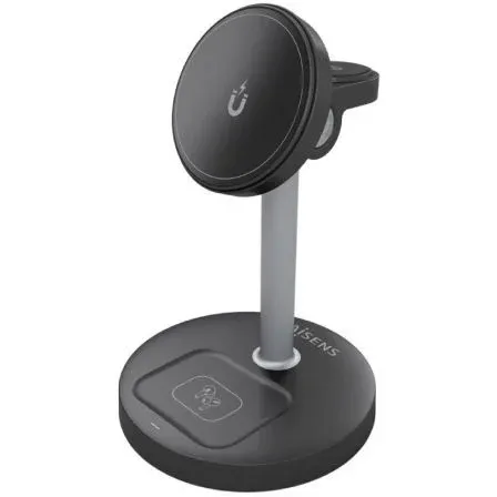Cargador Inalam 3 EN 1 Movil Apple Watch Auricula Negro Aisens Asch-15w3wc066-bk