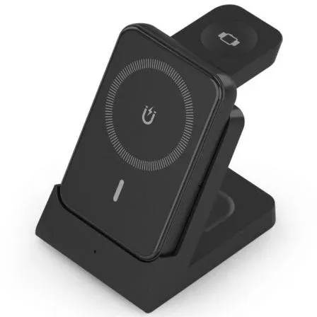 Cargador Inalam Extraible 4 EN 1 Movil Apple Watch Auri Aisens Asch-15w4wc064-bk